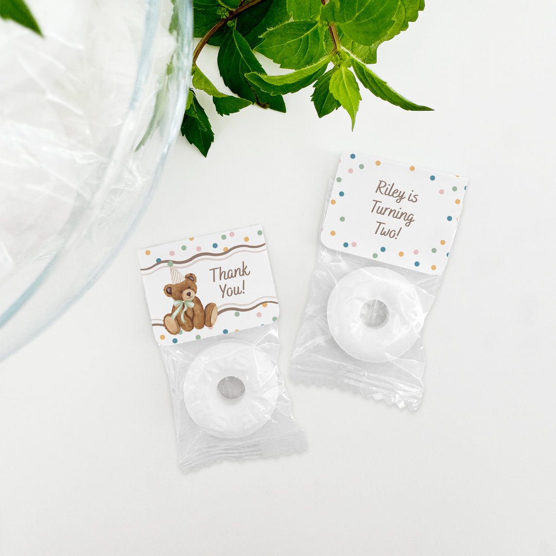 Bear Birthday, Beary 1st Birthday, Two Cute to Bear, Life Saver Mints