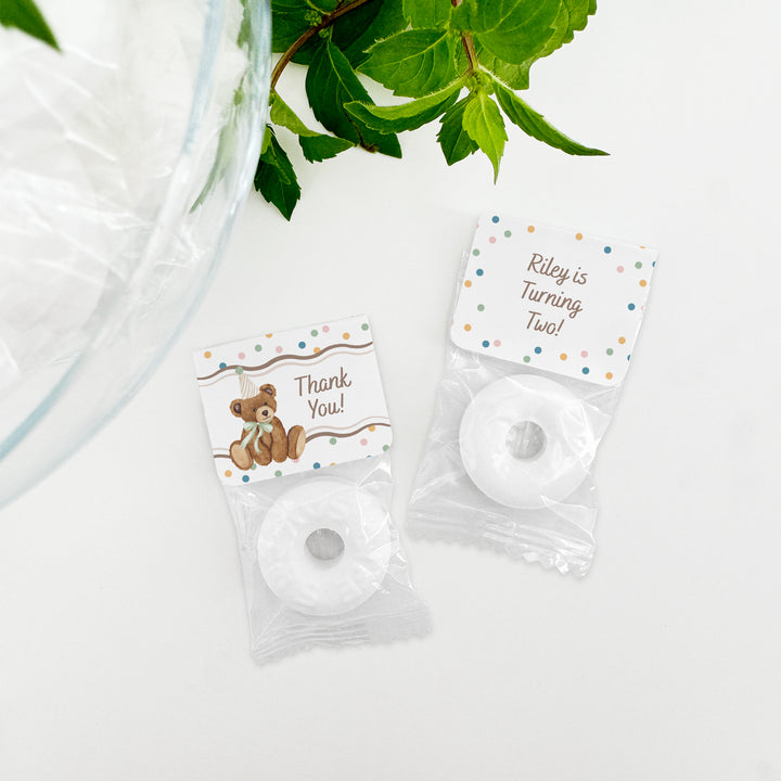 Bear Birthday, Beary 1st Birthday, Two Cute to Bear, Life Saver Mints
