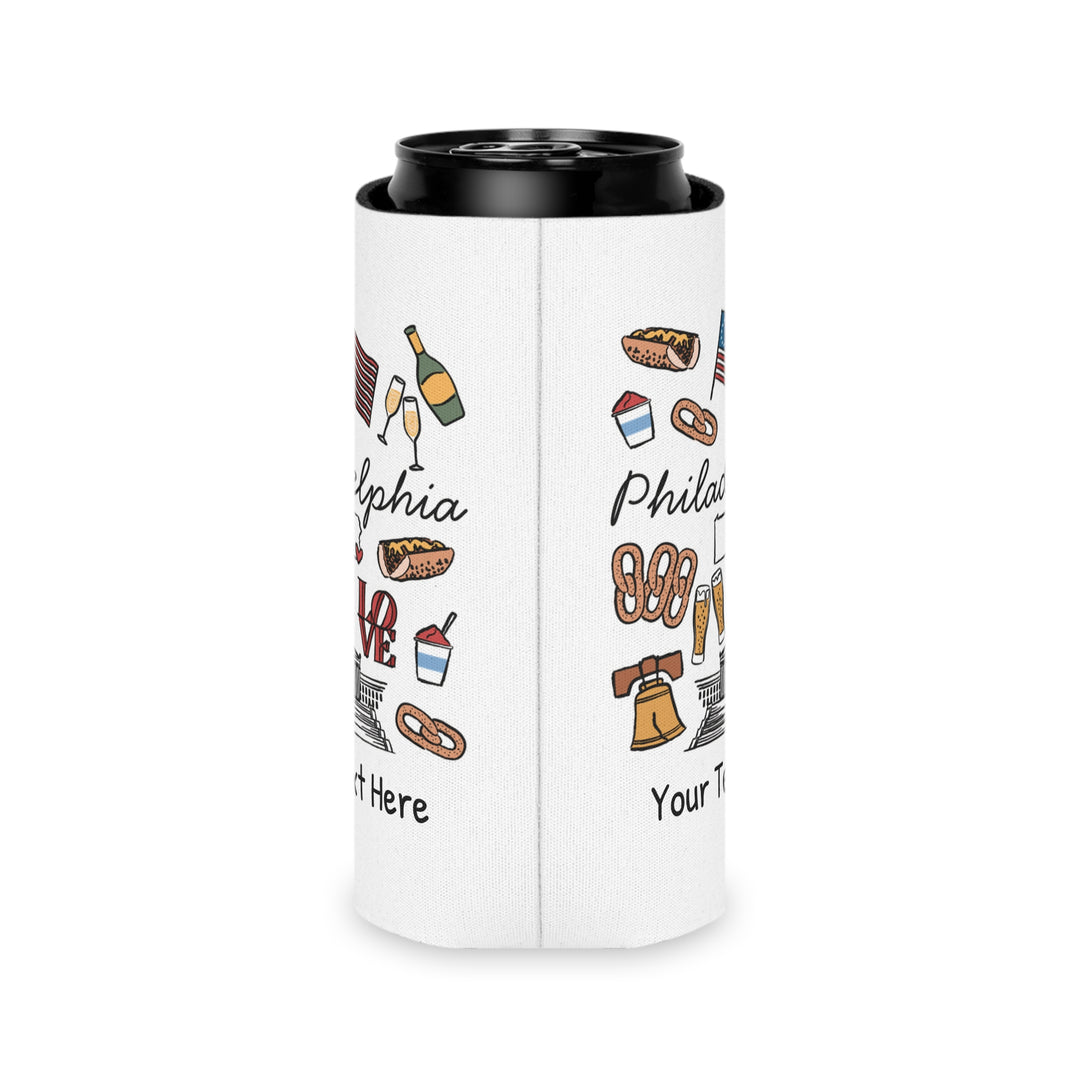 Philadelphia Can Cooler — Personalized Bachelorette Party Can Cooler