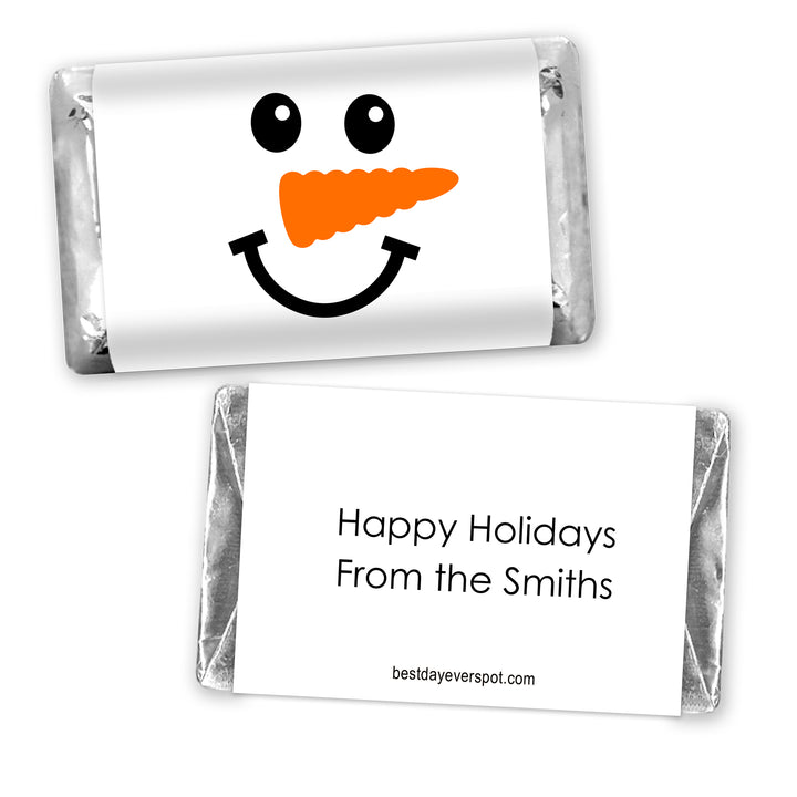 Assorted Hershey®’s Miniatures™, Snowman Miniature Chocolate Bars Personalized, Assorted Chocolate Minis or Wrappers Only, Snowman