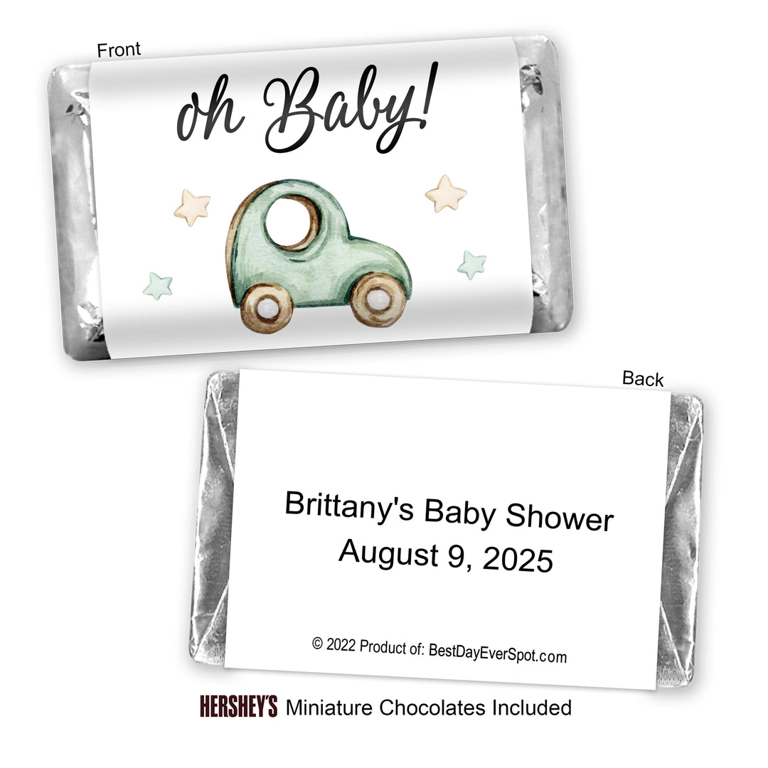 Vintage Themed Baby Shower, Classic Baby Shower, Hershey Miniatures, Baby Shower Favors