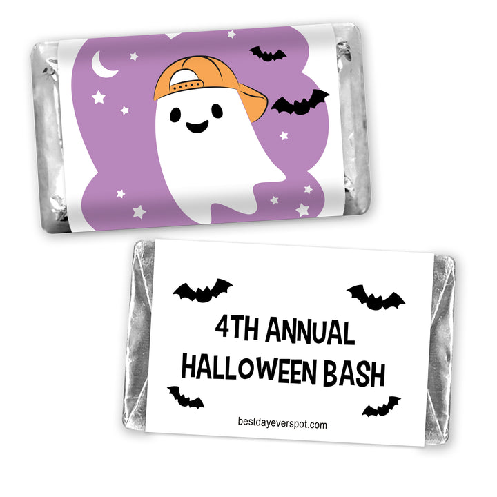 Assorted Hershey®’s Miniatures™, Halloween Party Treats, Personalized Trick-or-Treat Candy, Ghosts with Hats