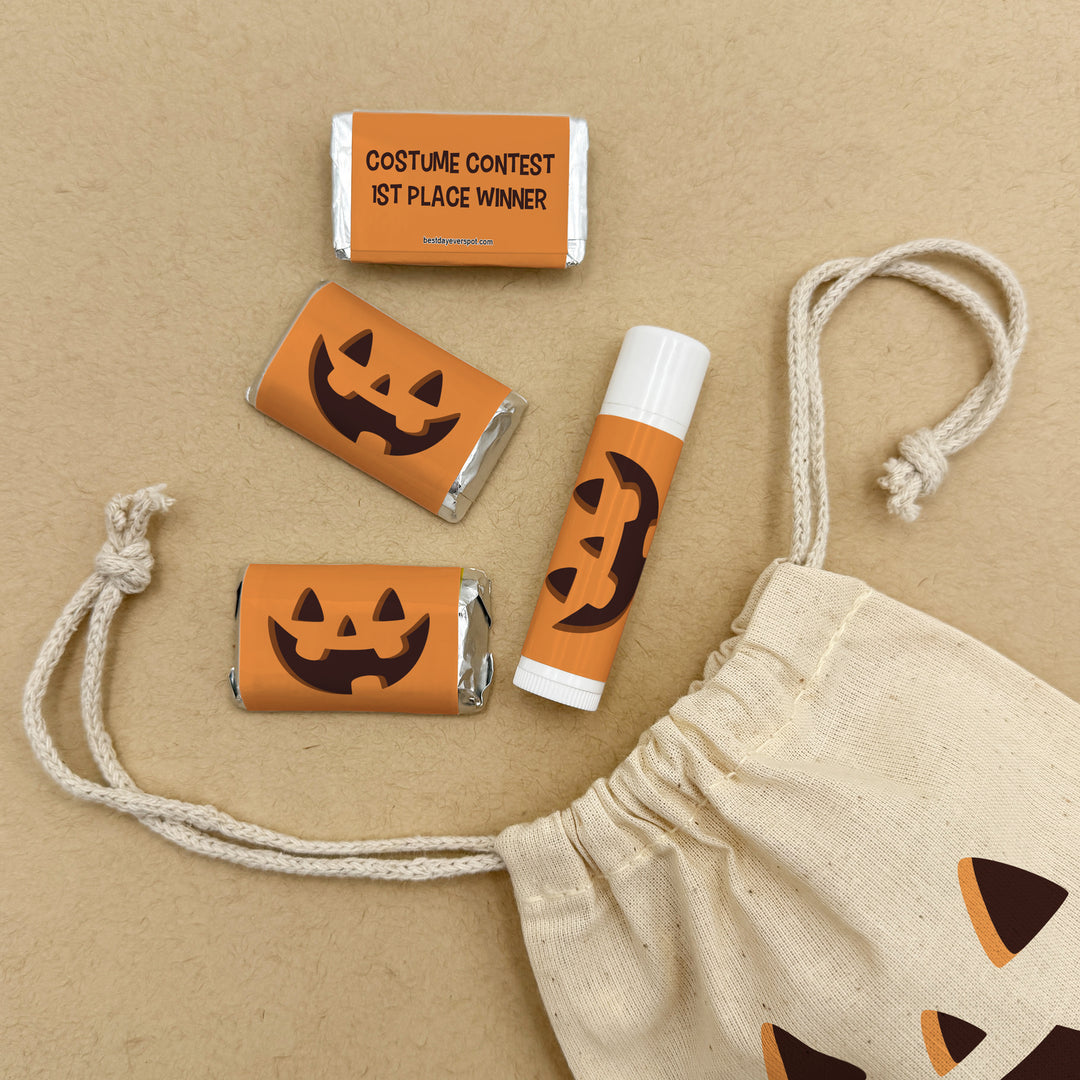 Assorted Hershey®’s Miniatures™, Halloween Party Treats, Personalized Trick-or-Treat Candy, Jack-o-Lanterns