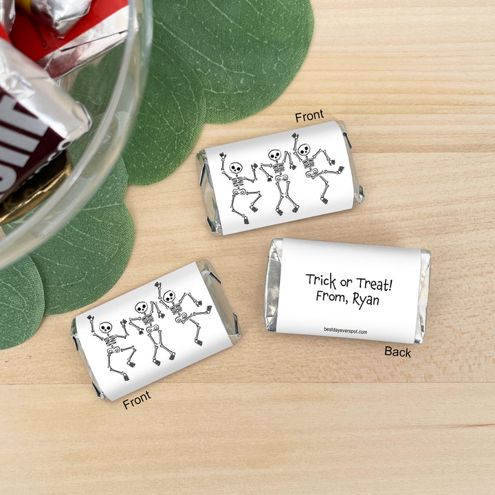 Assorted Hershey®’s Miniatures™, Halloween Party Treats, Personalized Trick-or-Treat Candy, Dancing Skeletons