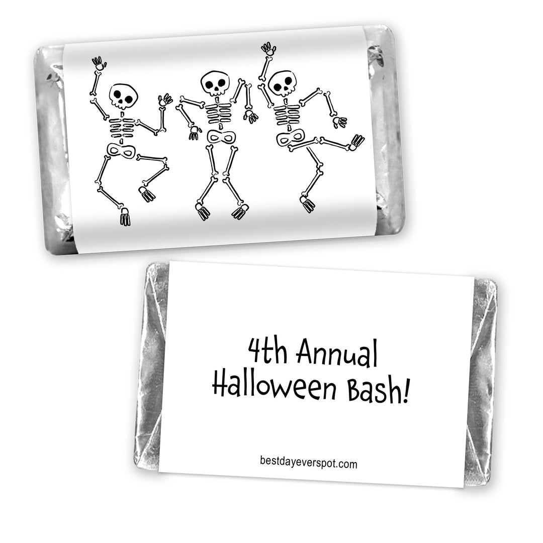Assorted Hershey®’s Miniatures™, Halloween Party Treats, Personalized Trick-or-Treat Candy, Dancing Skeletons