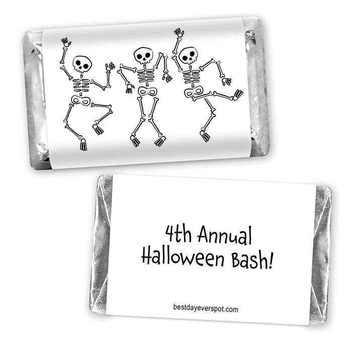 Assorted Hershey®’s Miniatures™, Halloween Party Treats, Personalized Trick-or-Treat Candy, Dancing Skeletons