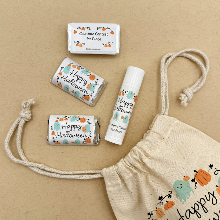 Assorted Hershey®’s Miniatures™, Halloween Party Treats, Personalized Trick-or-Treat Candy, Pumpkin Patch Ghosts
