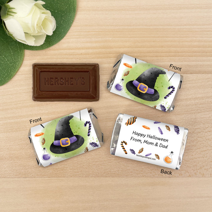 Assorted Hershey®’s Miniatures™, Halloween Party Treats, Personalized Trick-or-Treat Candy, Spooky Icons
