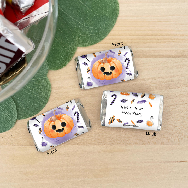 Assorted Hershey®’s Miniatures™, Halloween Party Treats, Personalized Trick-or-Treat Candy, Spooky Icons