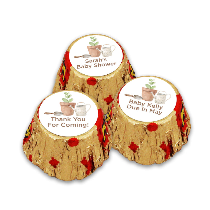 A Little Sprout is on the Way, Personalized Reese's Baby Shower Favors
