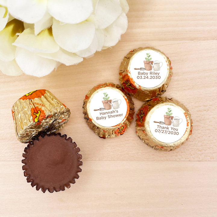 A Little Sprout is on the Way, Personalized Reese's Baby Shower Favors