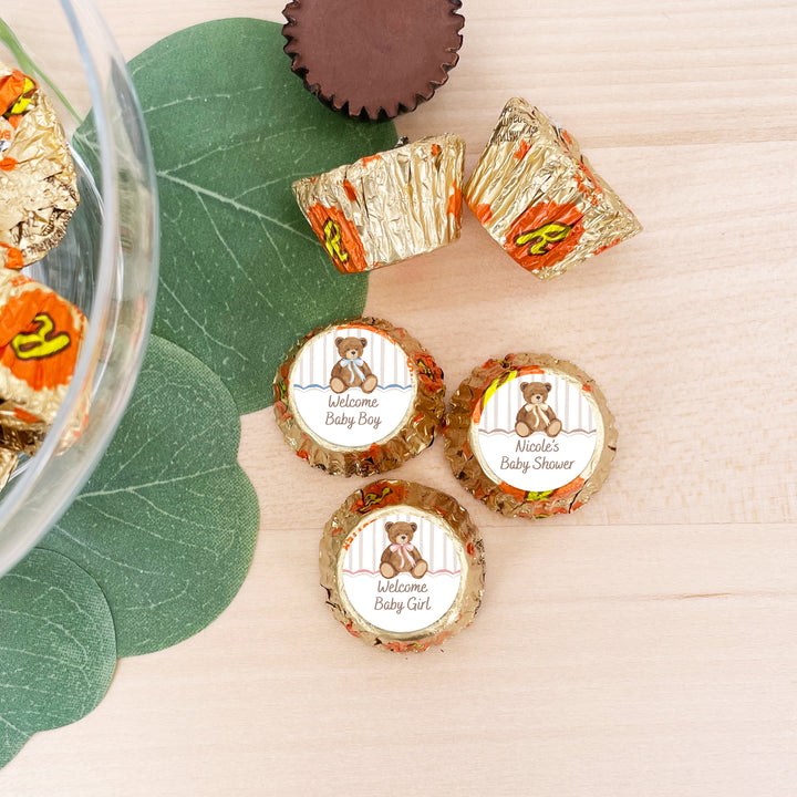 We Can Bearly Wait, Personalized Reese's Baby Shower Favors