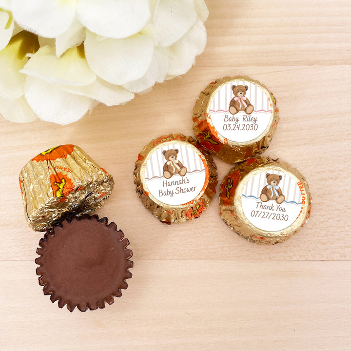 We Can Bearly Wait, Personalized Reese's Baby Shower Favors
