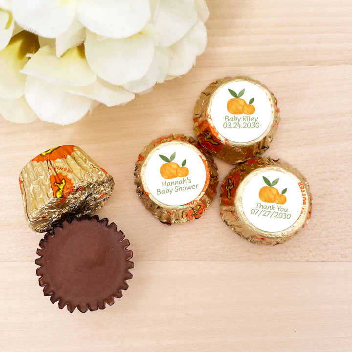 A Little Cutie is on the Way, Personalized Reese's Baby Shower Favors