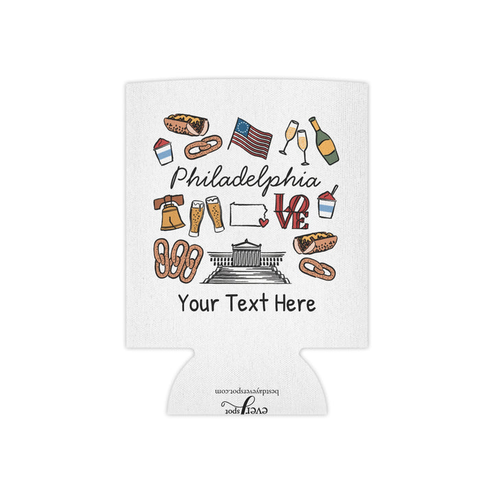 Philadelphia Can Cooler — Personalized Bachelorette Party Can Cooler