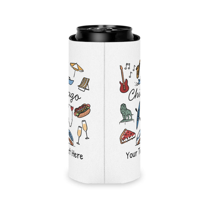 Chicago Can Cooler — Personalized Bachelorette Party Can Cooler