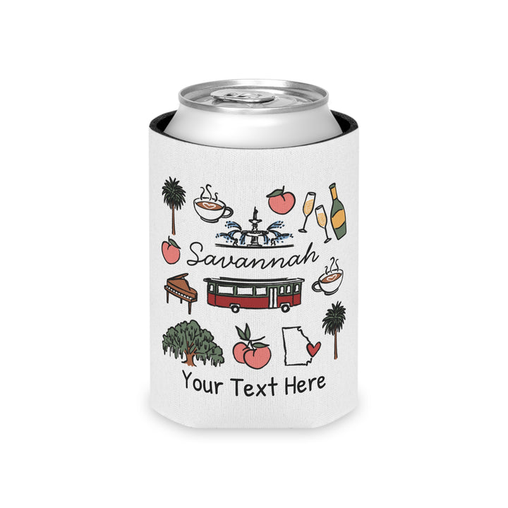 Savannah Can Cooler — Personalized Bachelorette Party Can Cooler