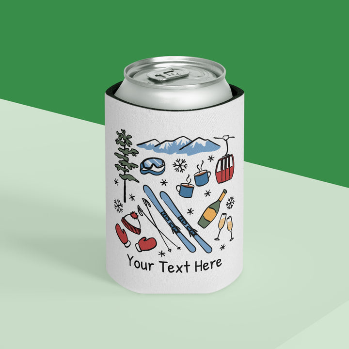 Ski Can Cooler — Personalized Bachelorette Party Can Cooler