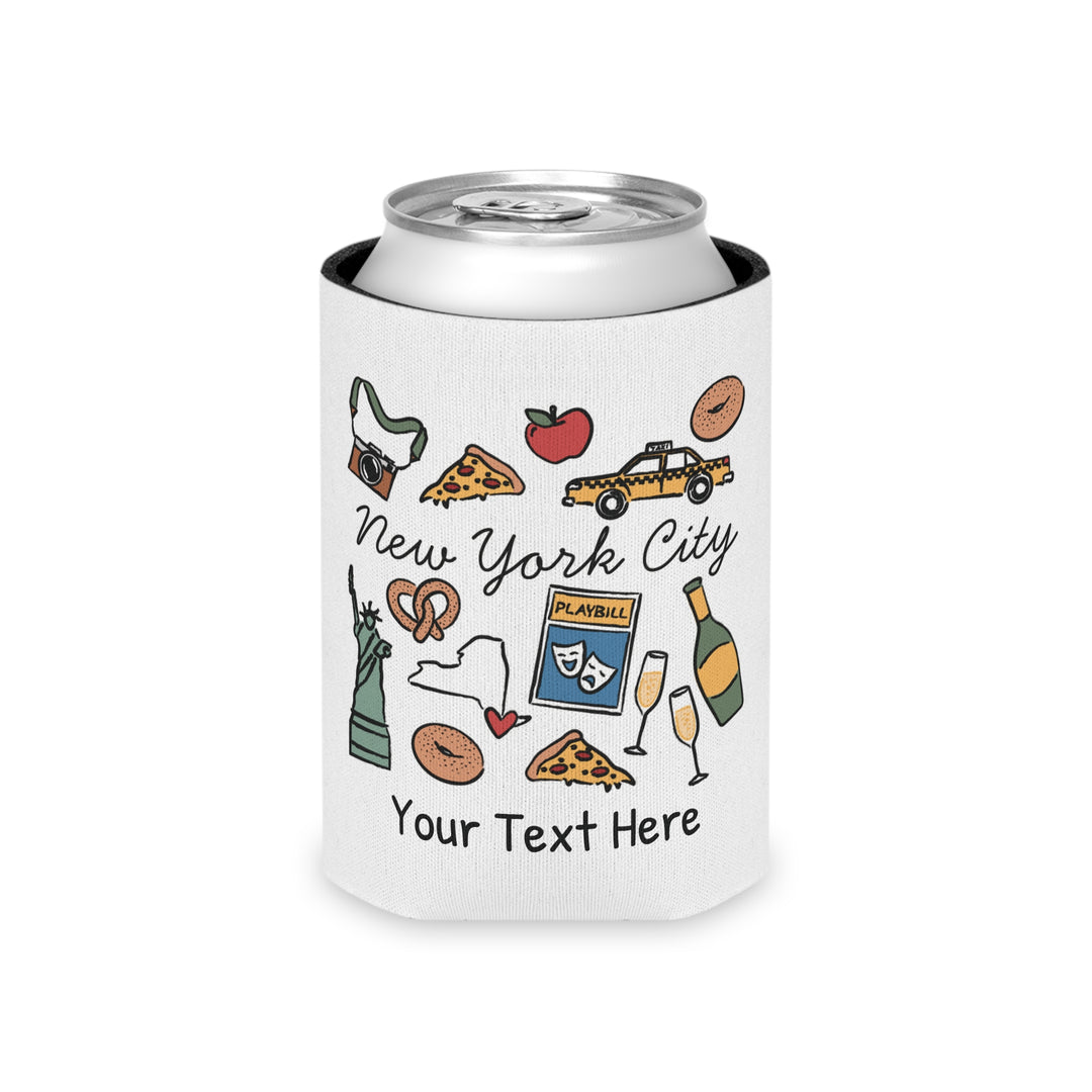 New York City Can Cooler — Personalized Bachelorette Party Can Cooler