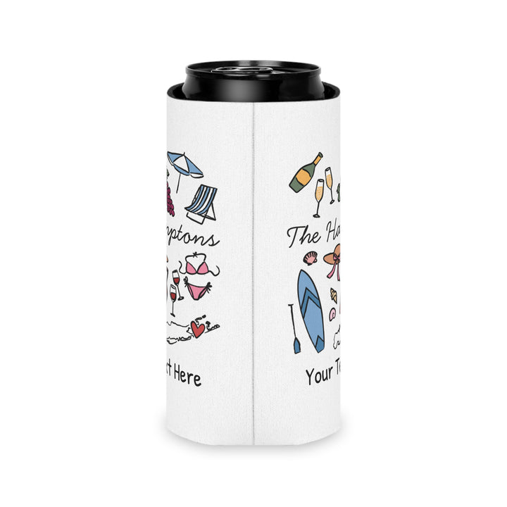 Hamptons Can Cooler — Personalized Bachelorette Party Can Cooler