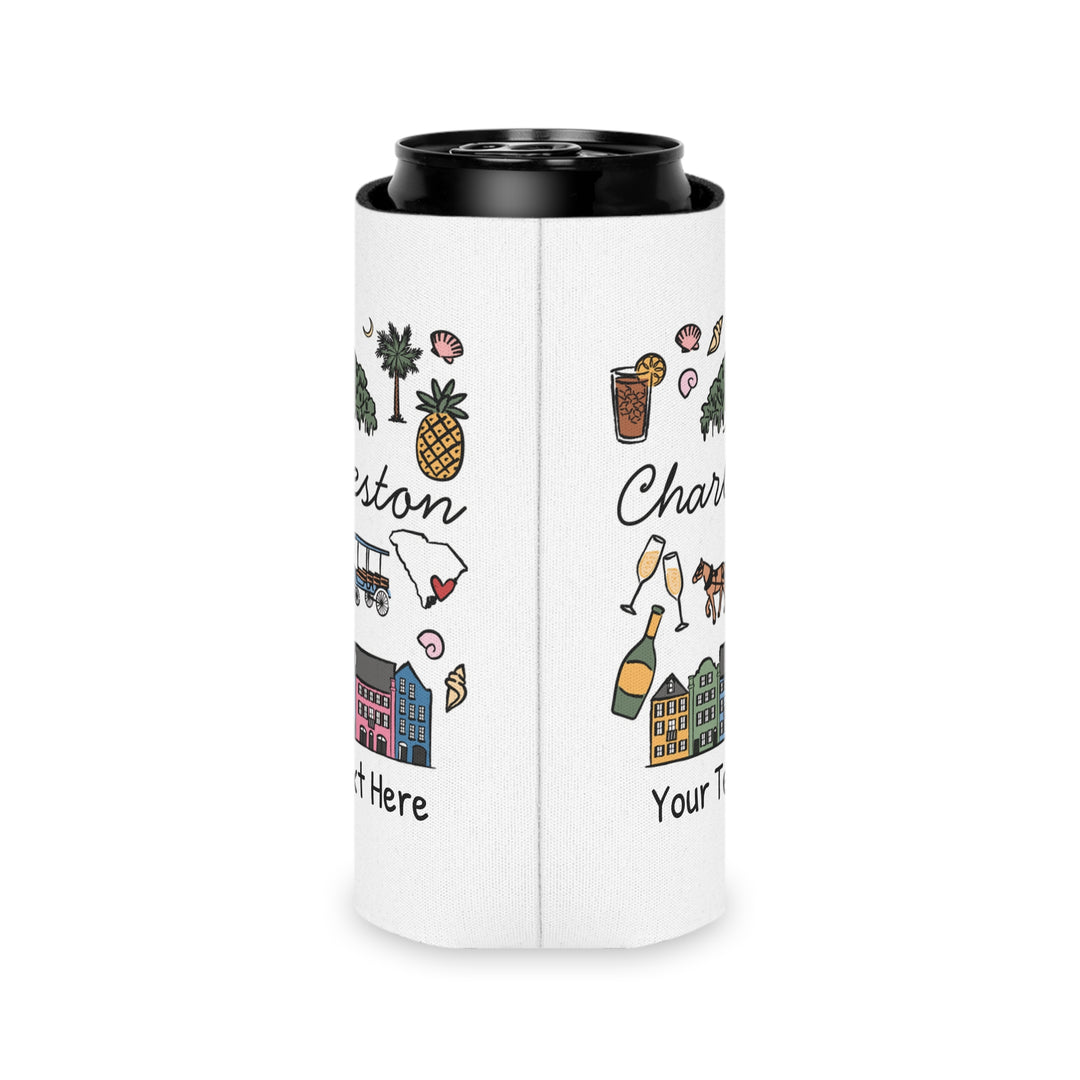 Charleston Can Cooler — Personalized Bachelorette Party Can Cooler