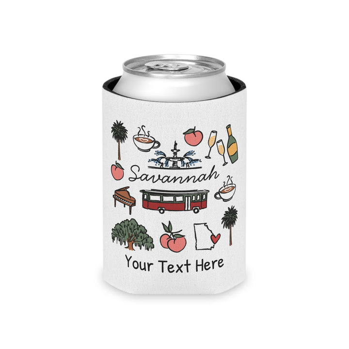 Savannah Can Cooler — Personalized Bachelorette Party Can Cooler