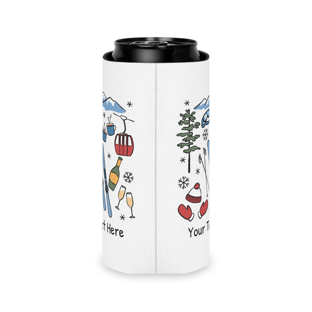Ski Can Cooler — Personalized Bachelorette Party Can Cooler