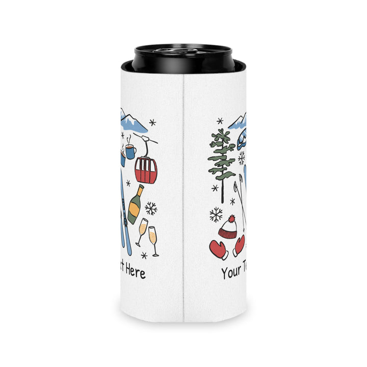 Ski Can Cooler — Personalized Bachelorette Party Can Cooler