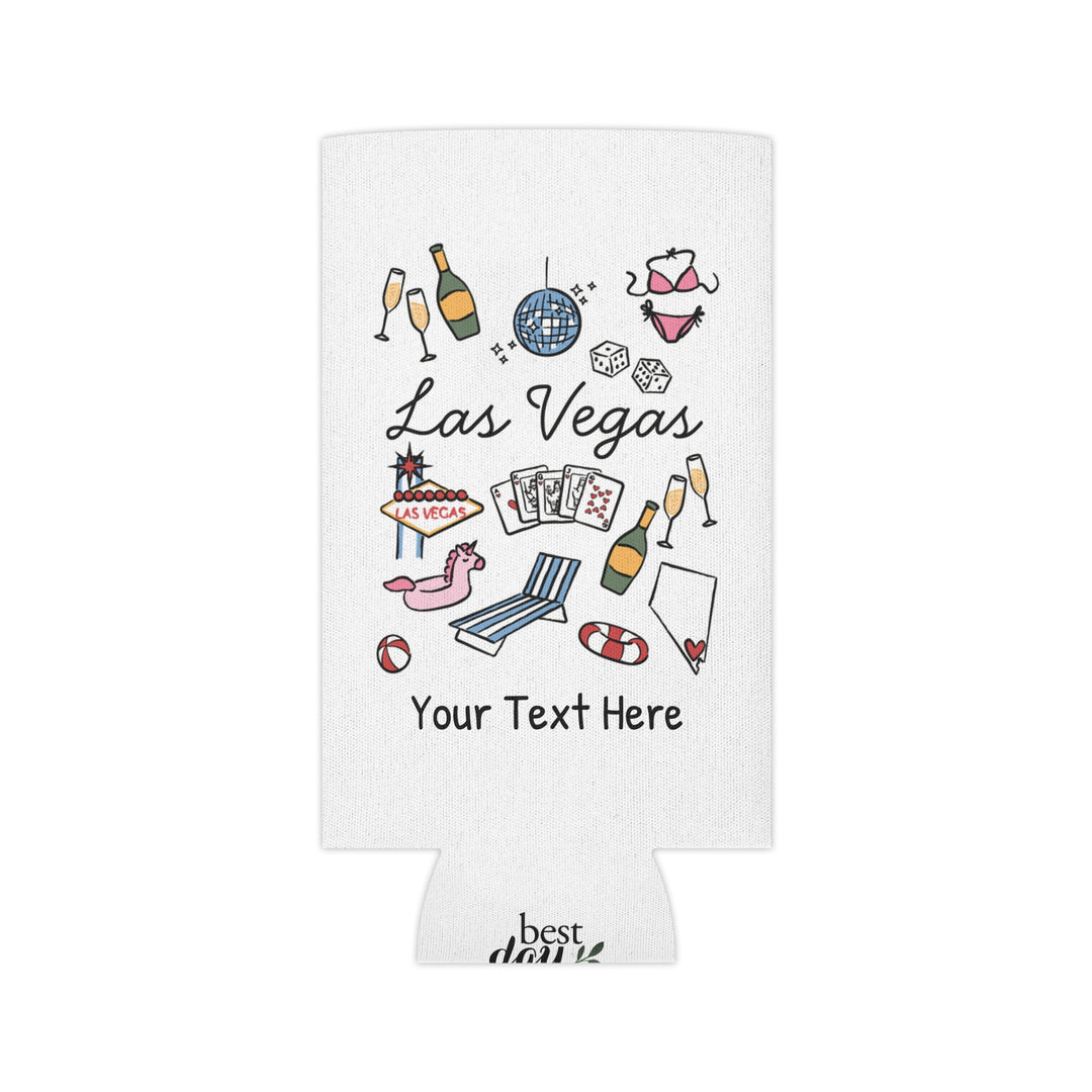 Las Vegas Can Cooler — Personalized Bachelorette Party Can Cooler