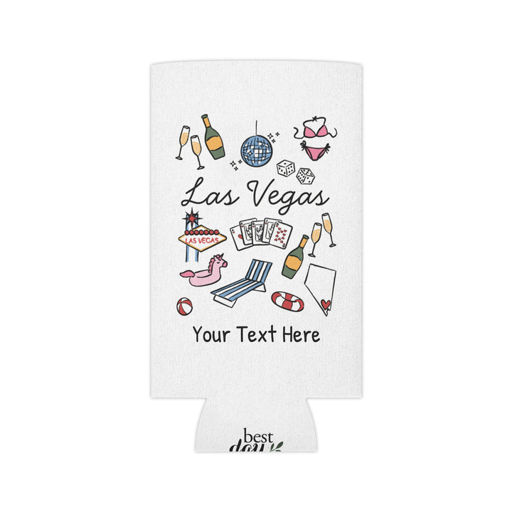 Las Vegas Can Cooler — Personalized Bachelorette Party Can Cooler