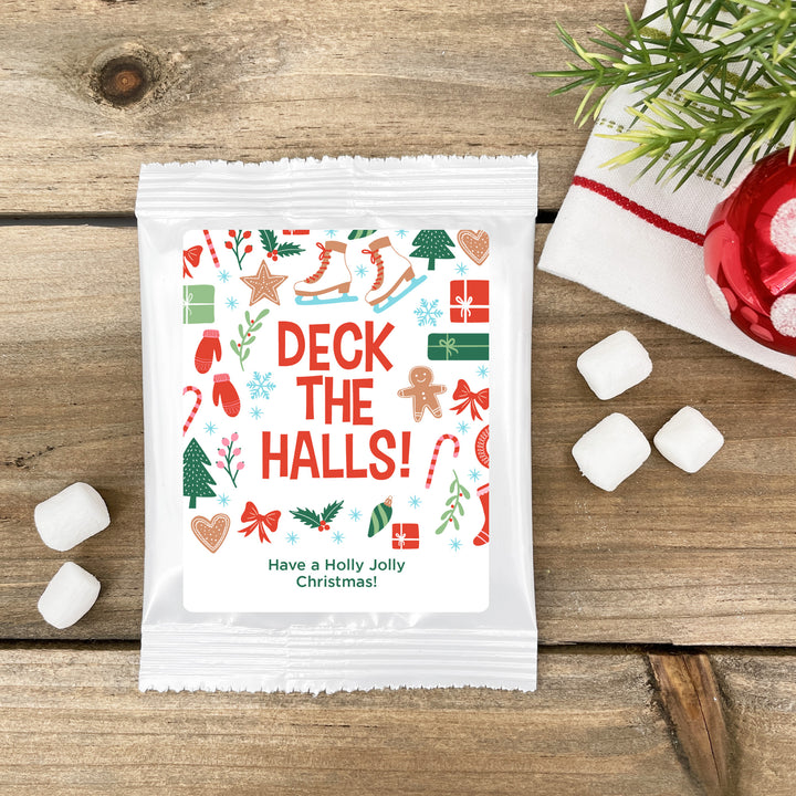 Christmas Hot Chocolate Favor & Gift, Christmas Pattern