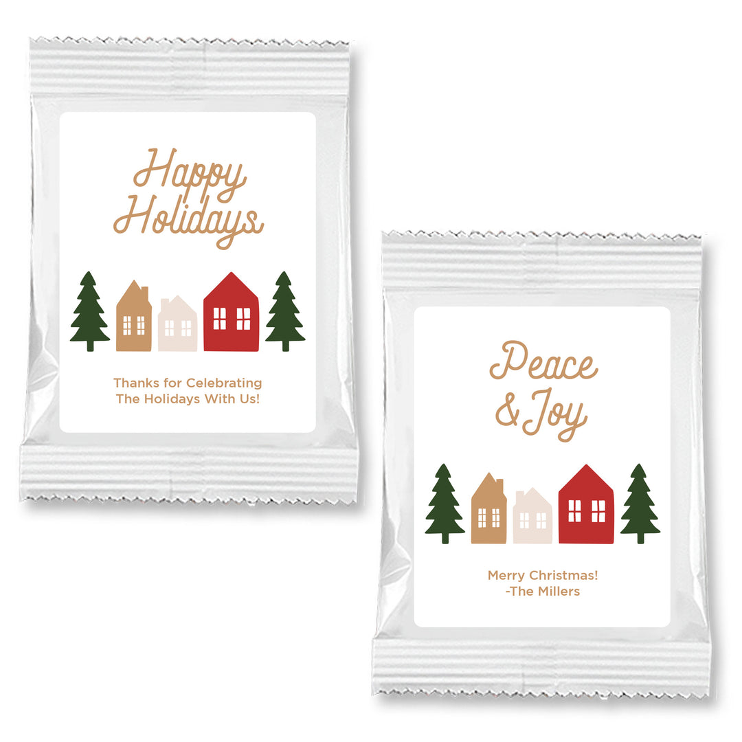 Christmas Hot Chocolate Favor & Gift, Christmas Village