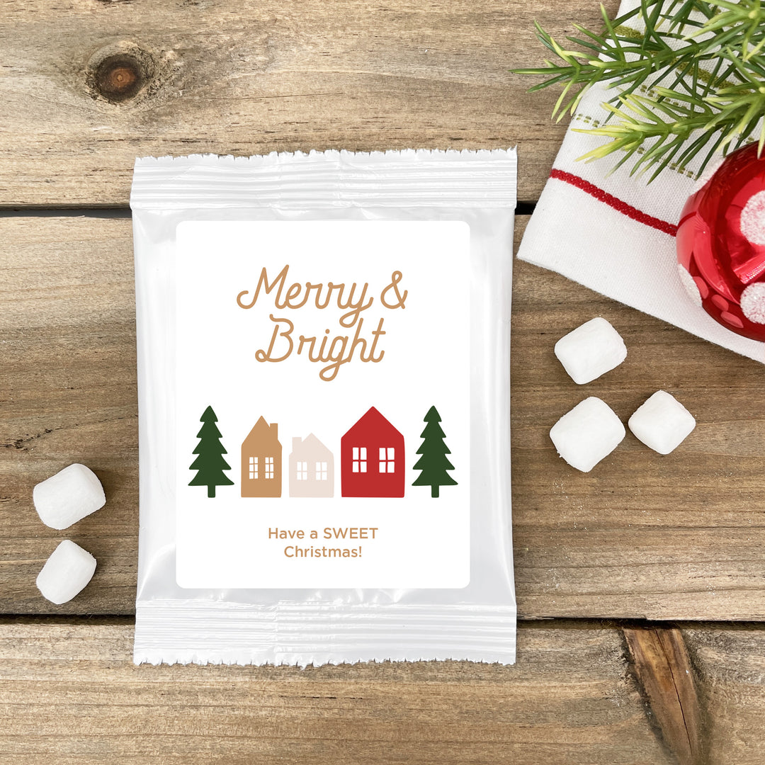 Christmas Hot Chocolate Favor & Gift, Christmas Village