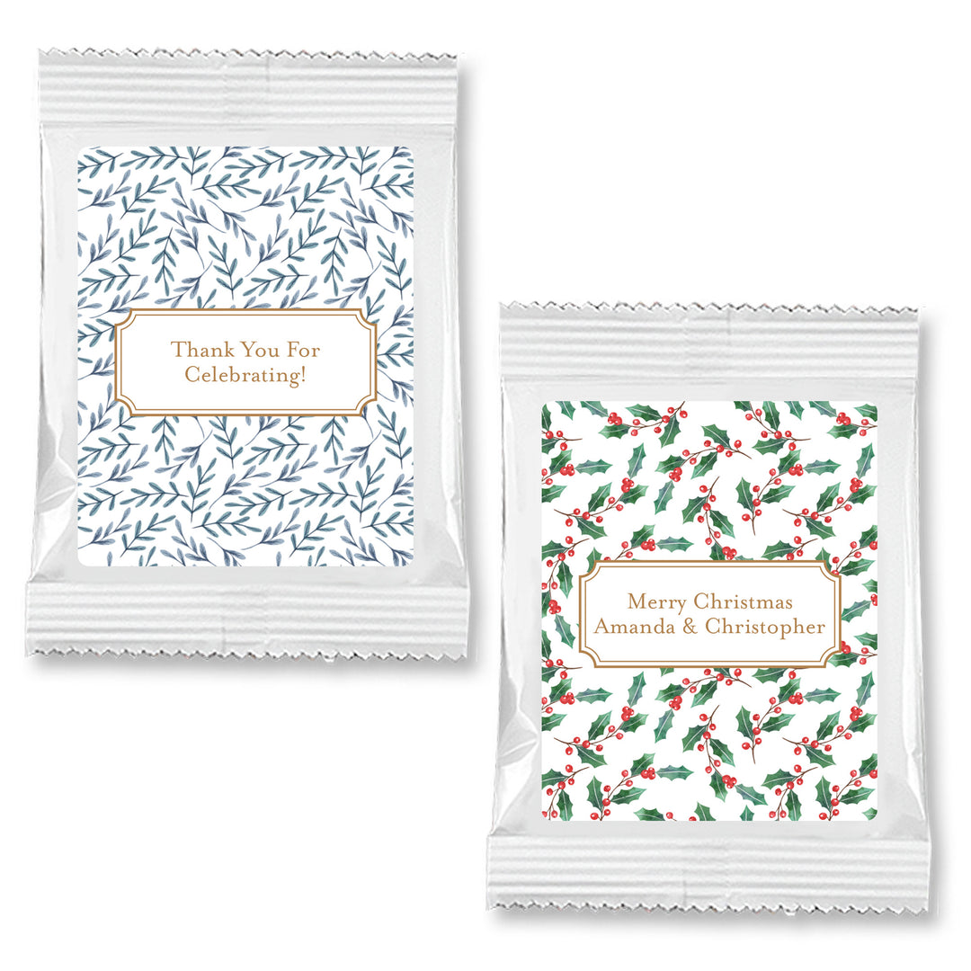 Christmas Hot Chocolate Favor & Gift, Winter Patterns