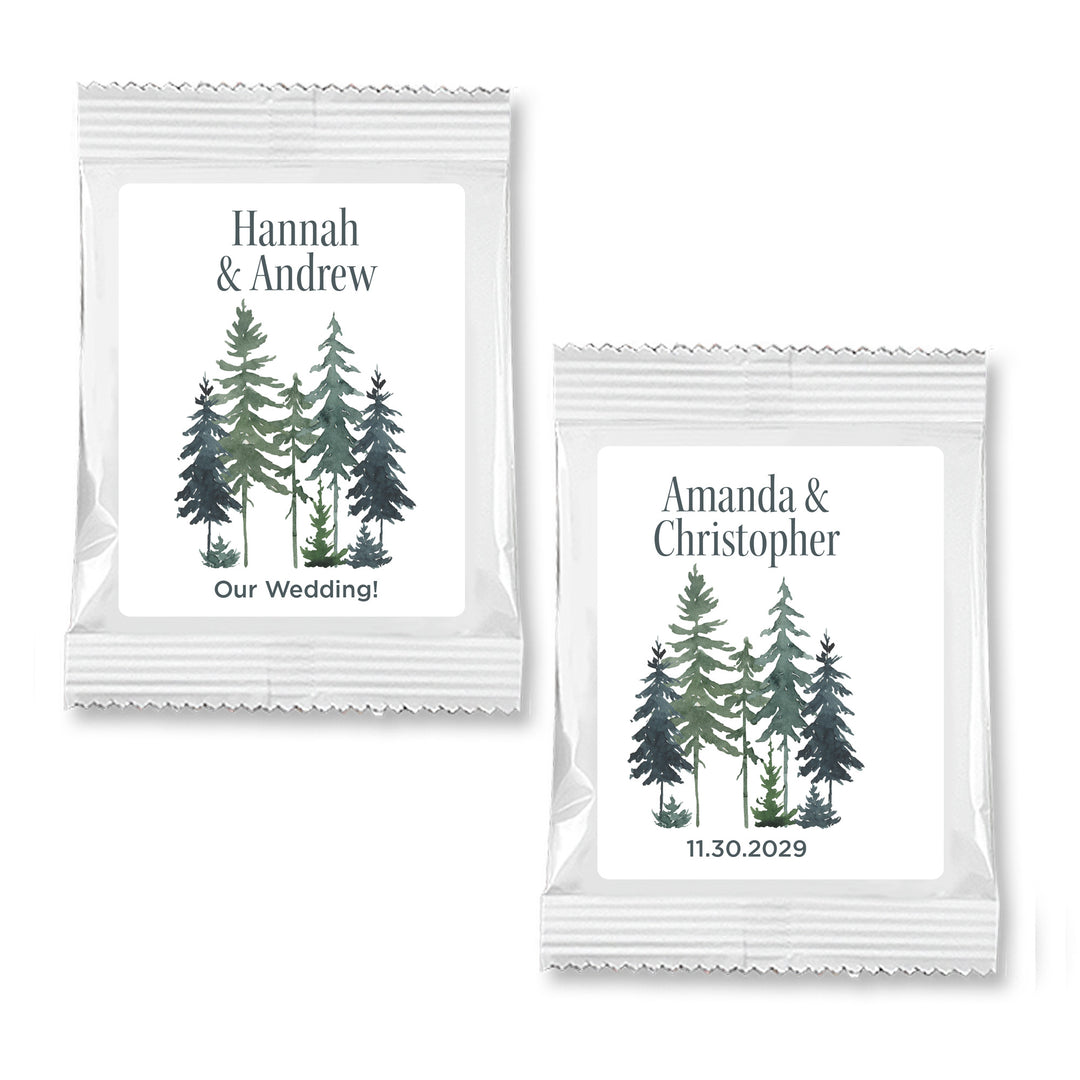 Watercolor Pine Trees Hot Chocolate Mix