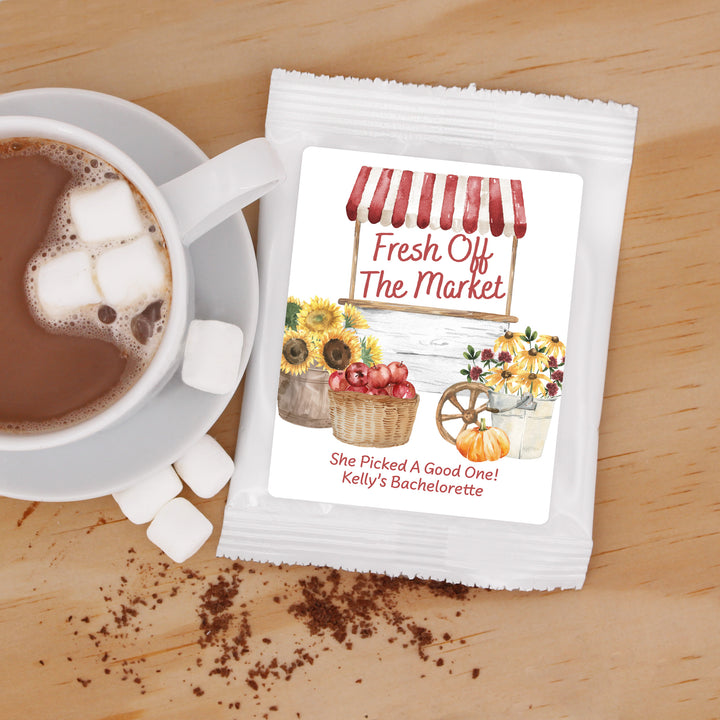 Fall Fresh Off the Market Hot Chocolate Bridal Shower Favors