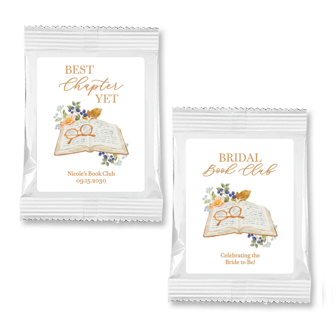 Cocoa Bridal Shower Favors, One for the Books, Book Theme Party