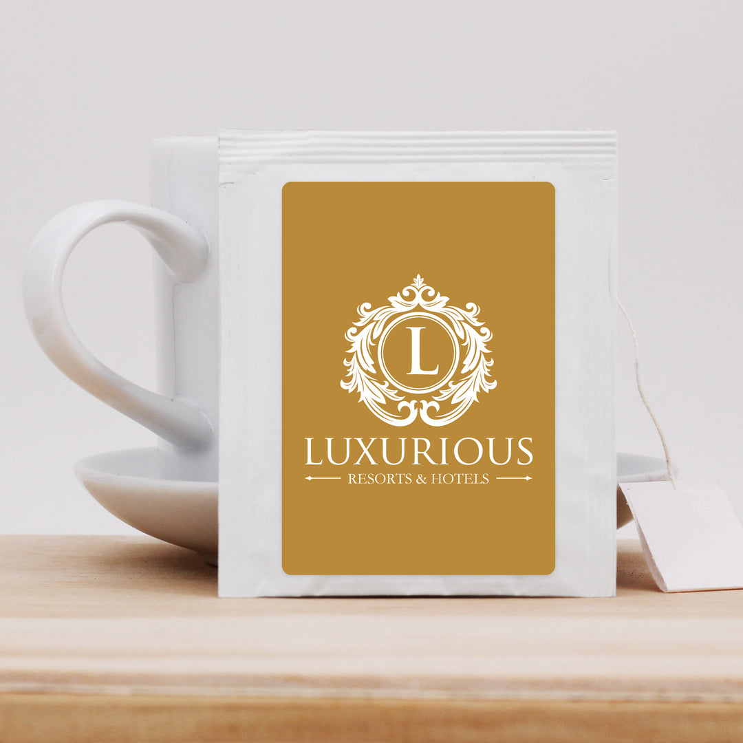 Promotional Tea Bags, Tea Favors, Logo Design, Favors for Guests in Bulk, Corporate Giveaways