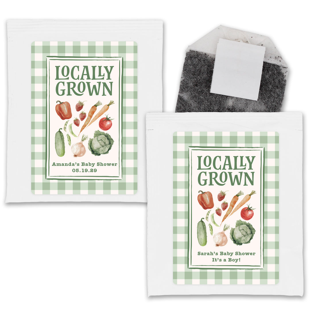 Locally Grown, Baby Shower Tea Bags