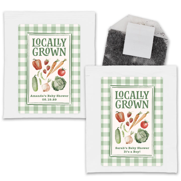Locally Grown, Baby Shower Tea Bags