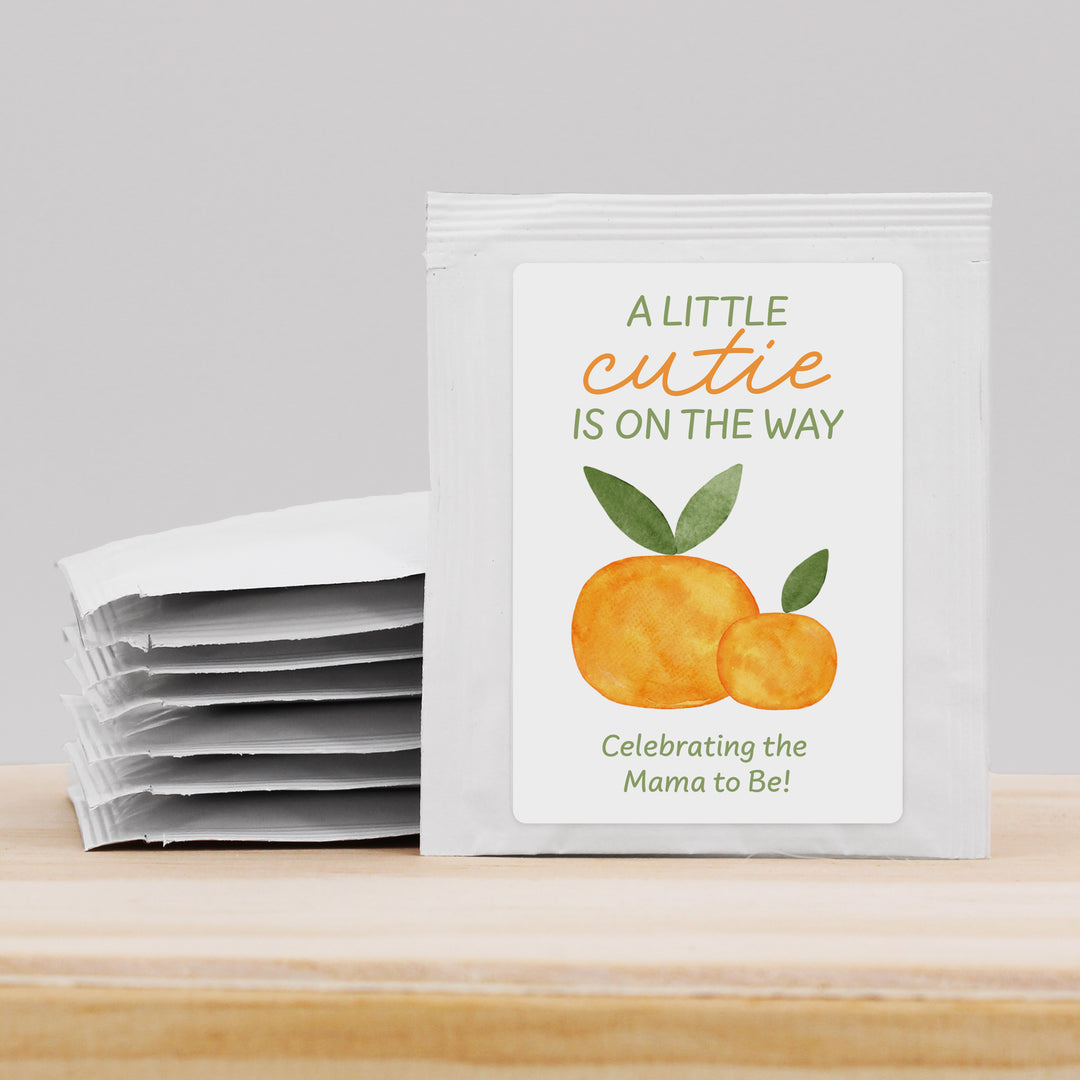 A Little Cutie is on the Way, Baby Shower Tea Bags