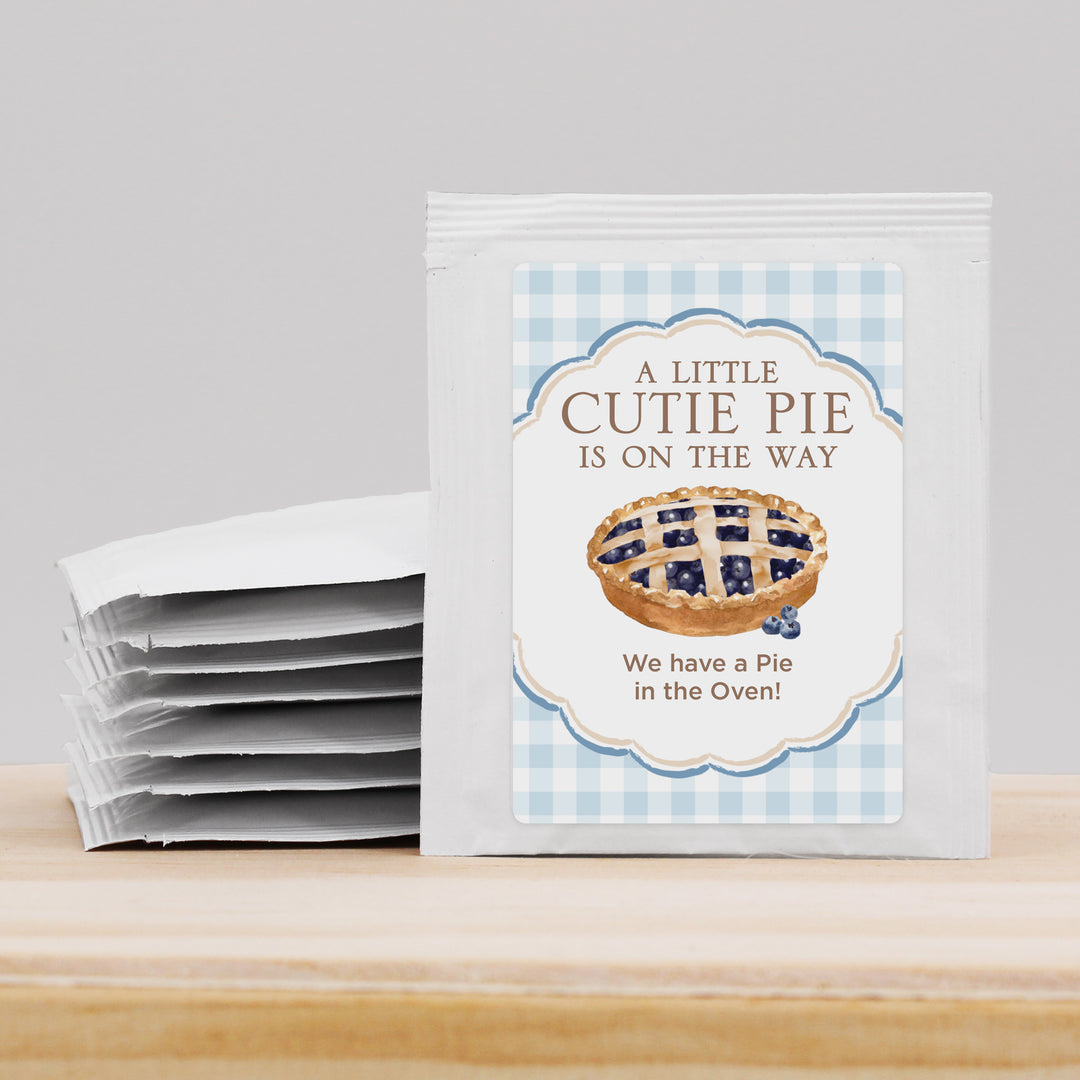 A Little Cutie Pie is on the Way, Baby Shower Tea Bags