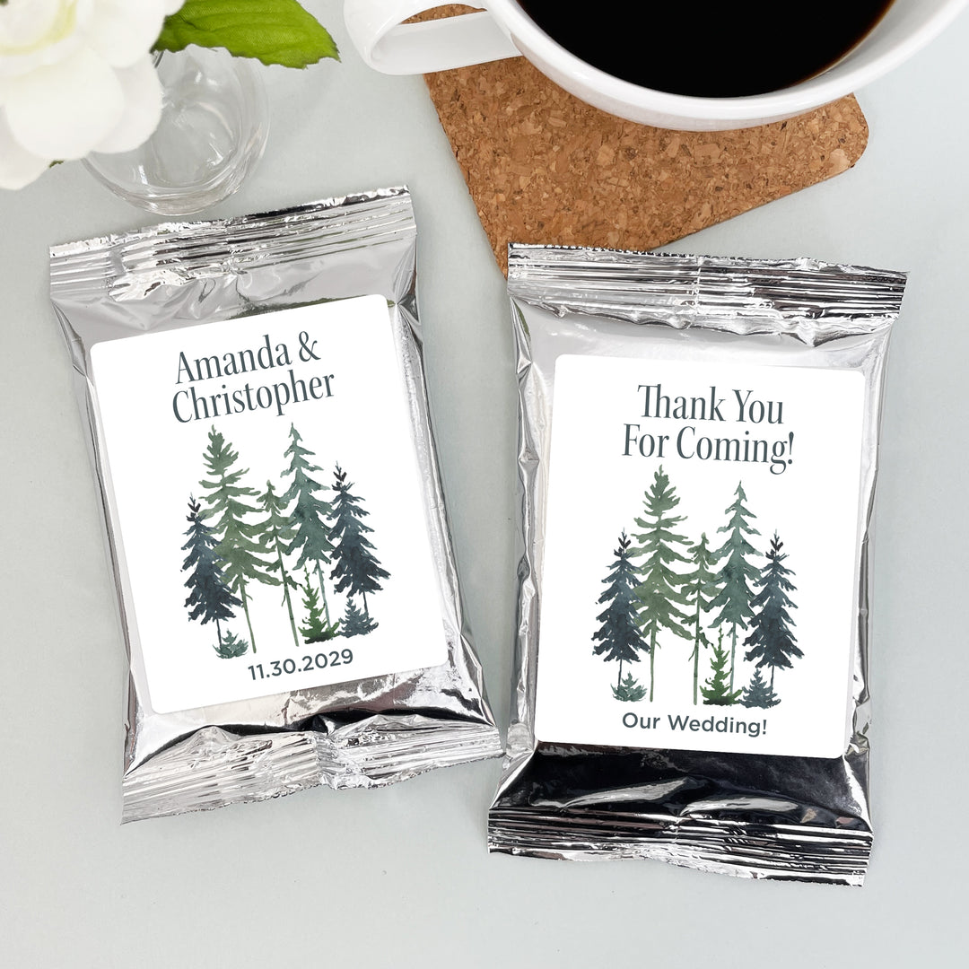 Watercolor Pine Trees Coffee