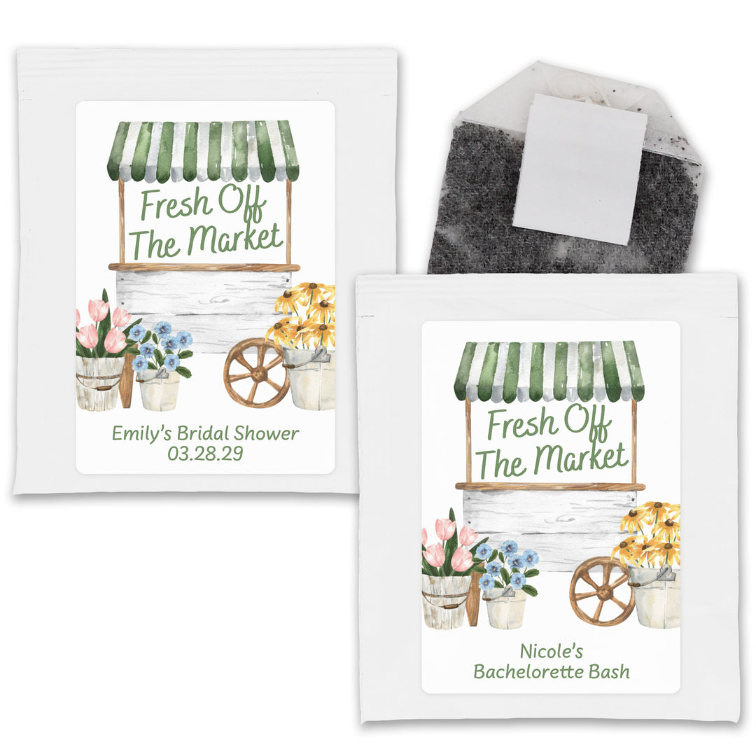 Fresh Off the Market, Bridal Shower Tea Bags