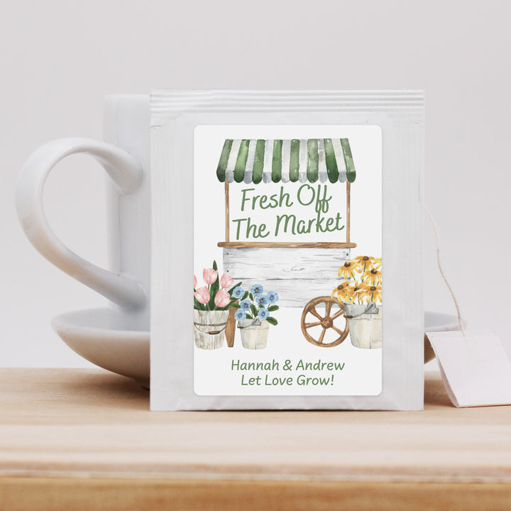 Fresh Off the Market, Bridal Shower Tea Bags