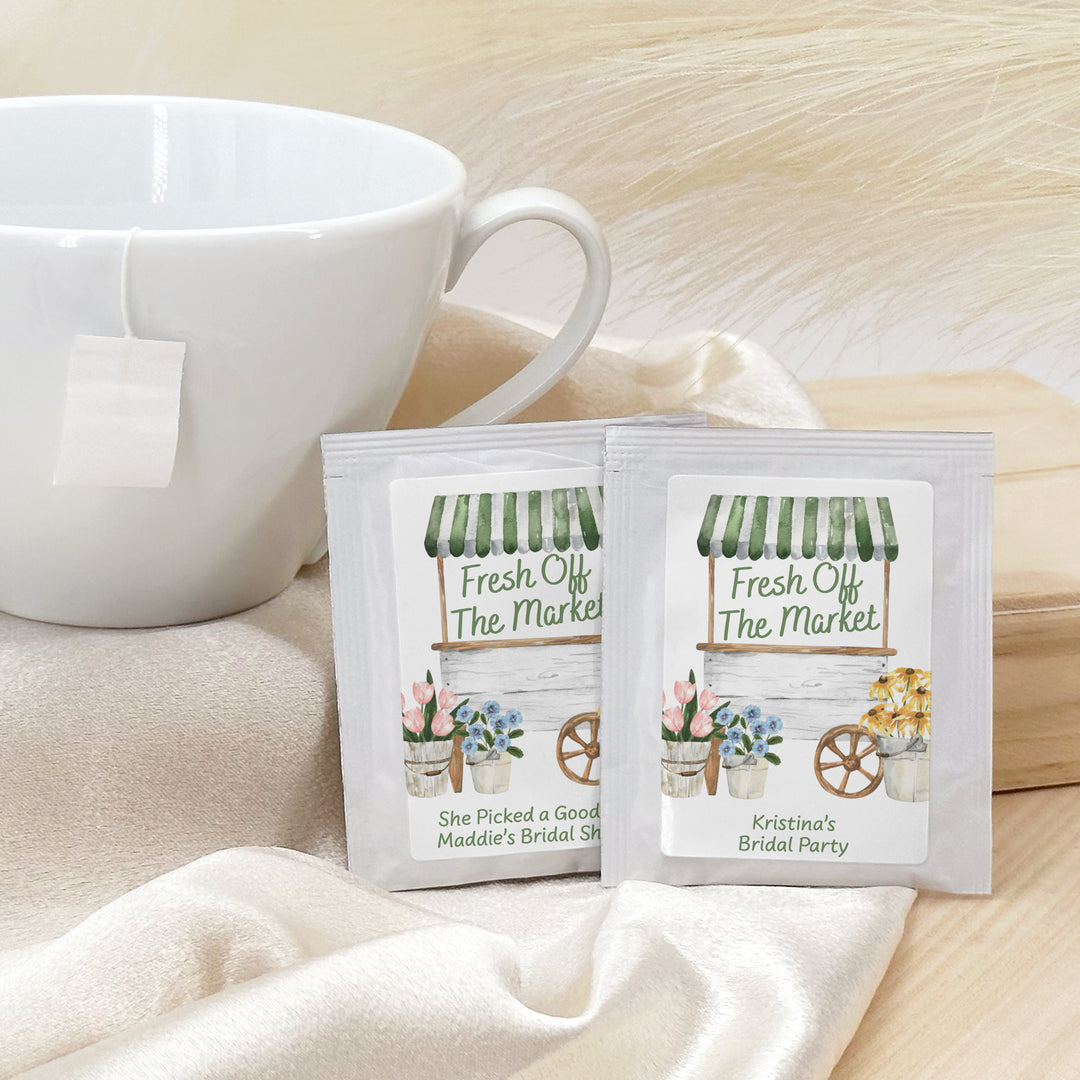 Fresh Off the Market, Bridal Shower Tea Bags