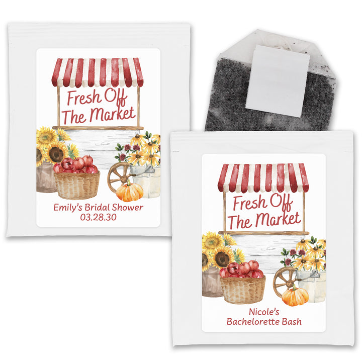 Fall Fresh Off the Market, Bridal Shower Tea Bags
