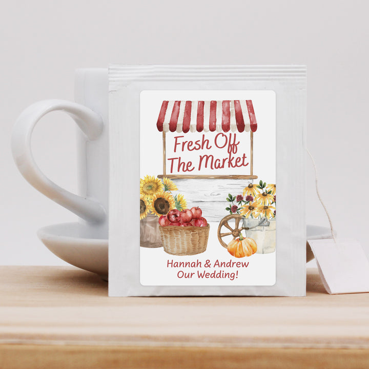 Fall Fresh Off the Market, Bridal Shower Tea Bags