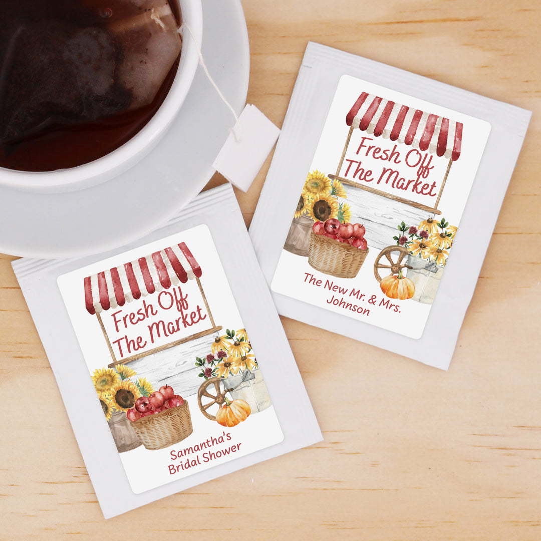 Fall Fresh Off the Market, Bridal Shower Tea Bags