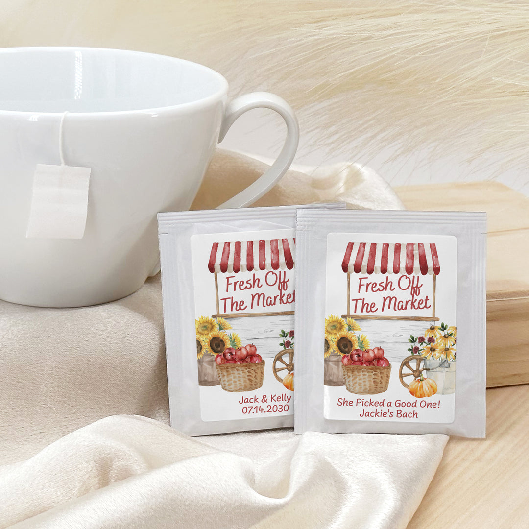 Fall Fresh Off the Market, Bridal Shower Tea Bags